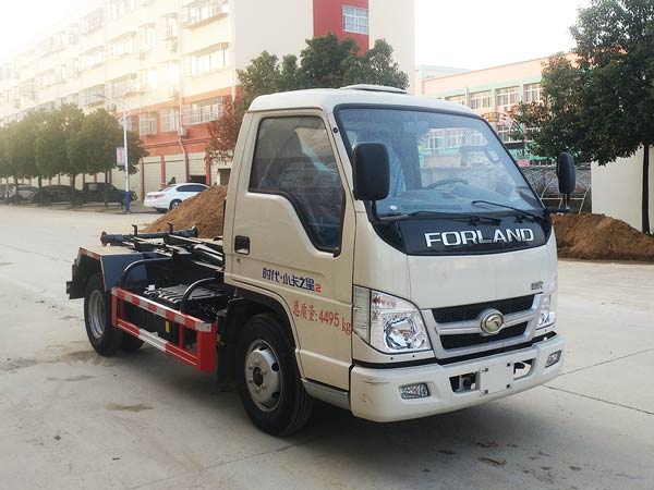 福田小卡3方鉤臂(車廂可卸式)垃圾車